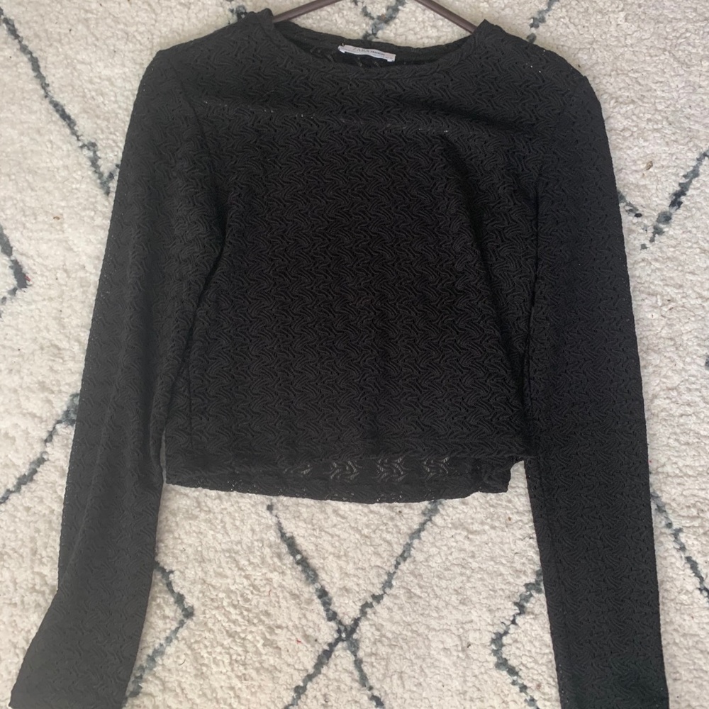 Black Mesh long sleeve